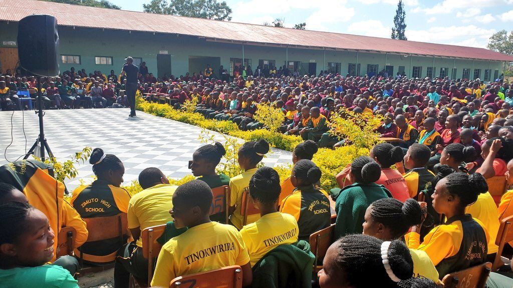 Students attending a Billionaire Academy school session